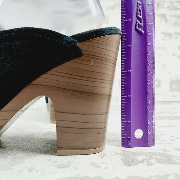 NEW Splendid Vina Black Suede Platform Loafer Clogs W1014 - Picture 9 of 13